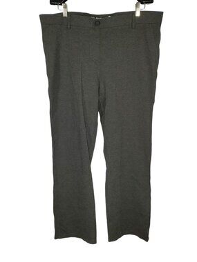 Betabrand Classic DPYP Dress Pants Women's 2X Petite Charcoal Gray Yoga Office
